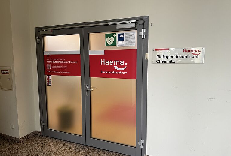 Haema Chemnitz Eingangsbereich